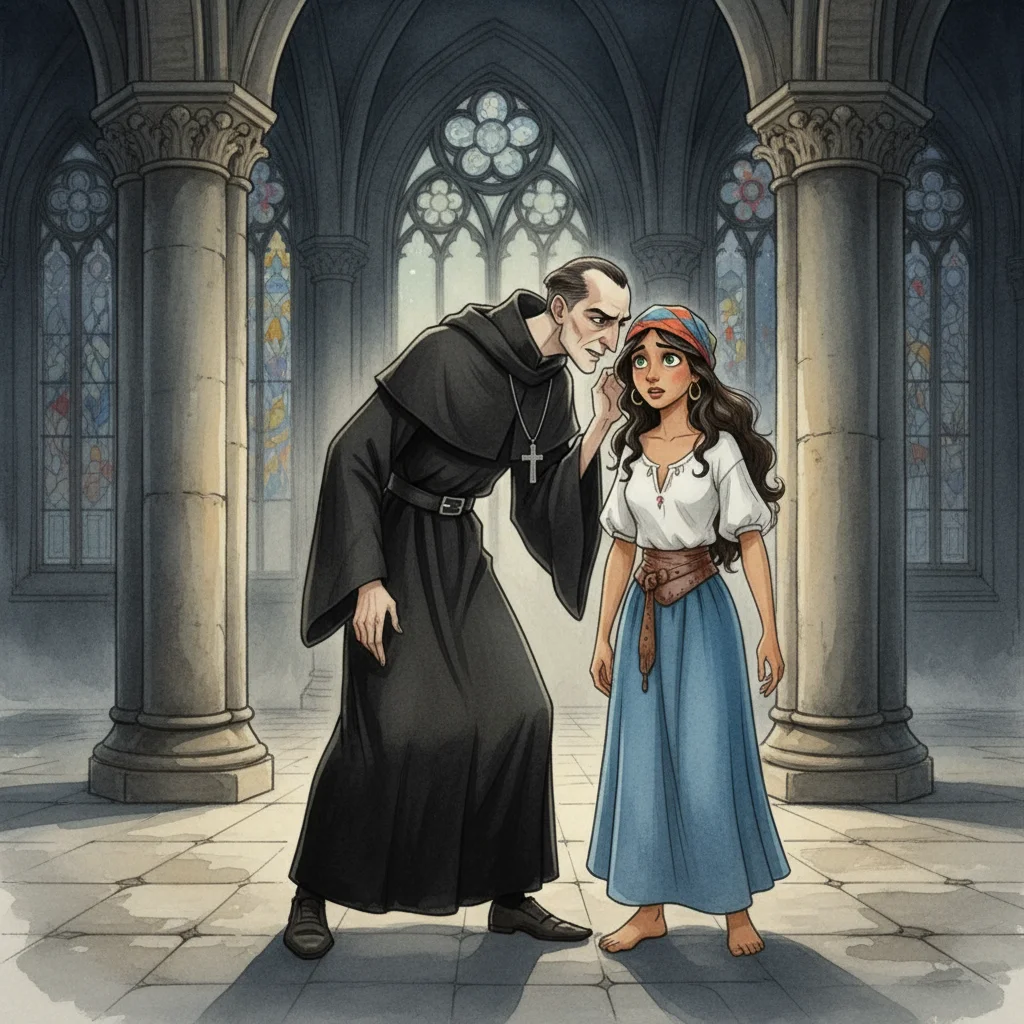 Illustration for: Frollo's Deceitful Words