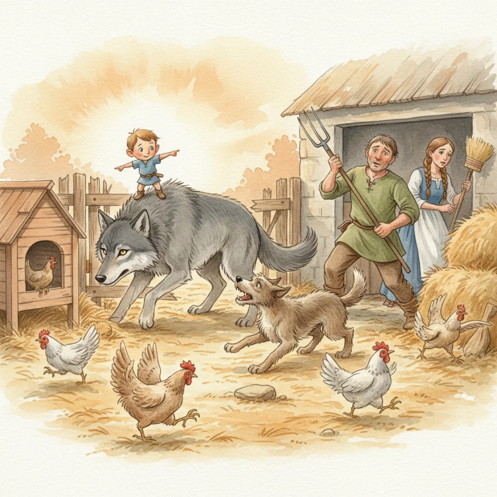 Illustration for: Guiding the Wolf Home