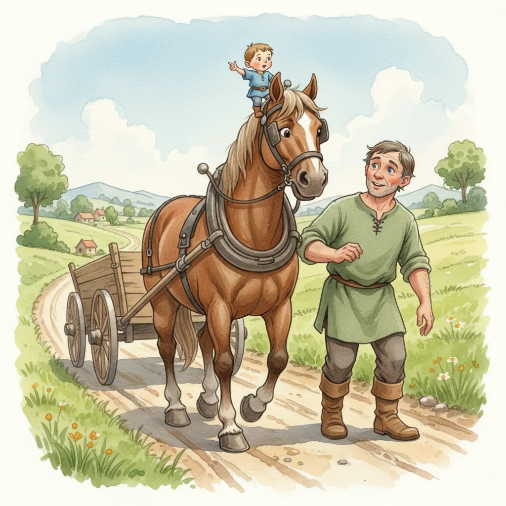 Illustration for: Guiding the Horse