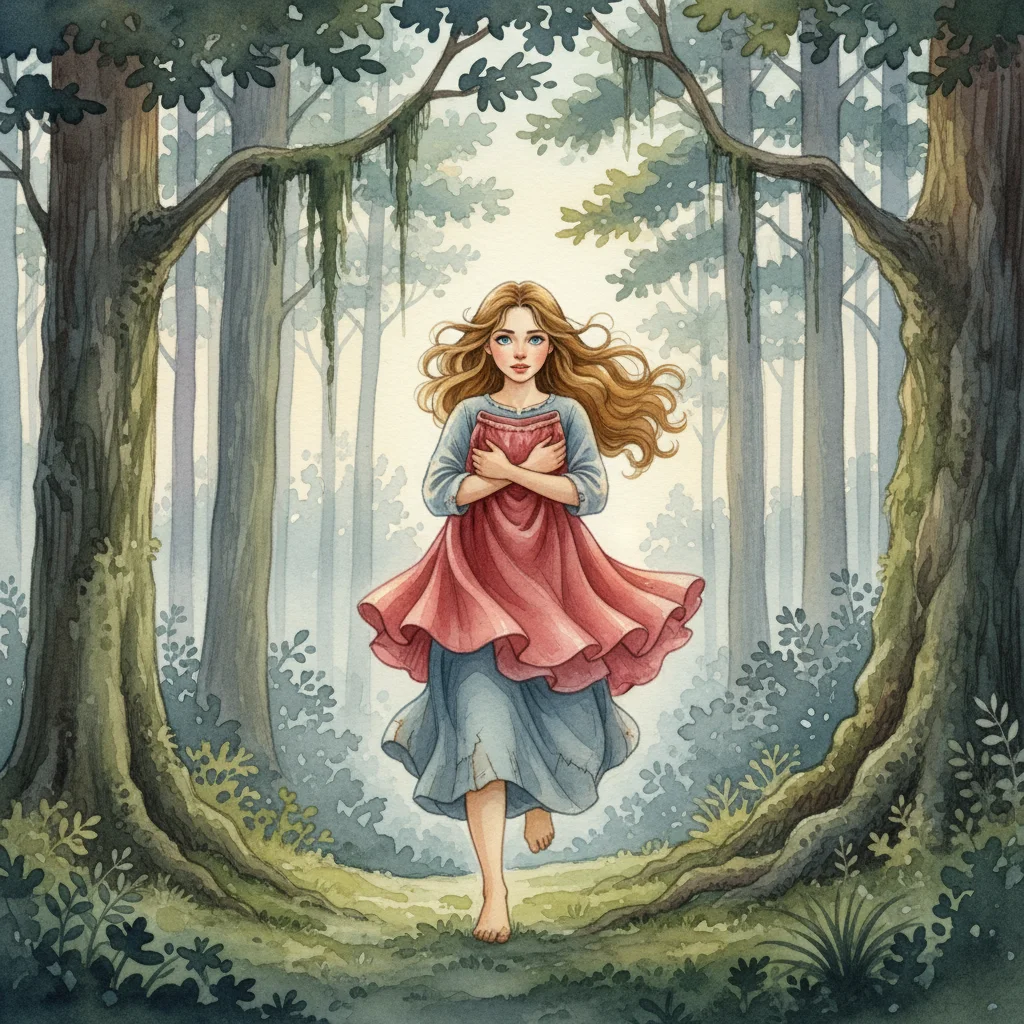 Illustration for: The Rose-Red Skirt