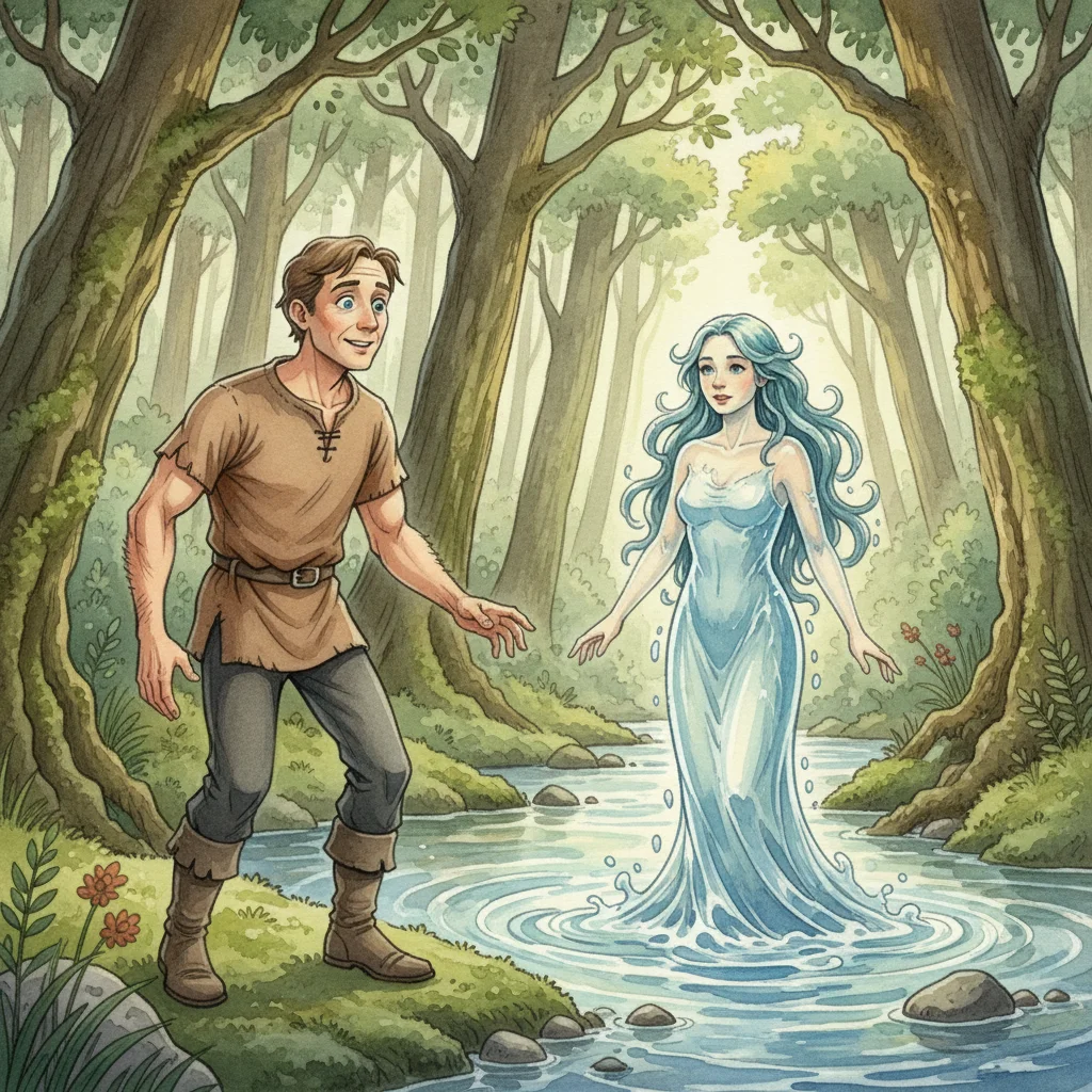 Illustration for: The Forest Spirit Appears