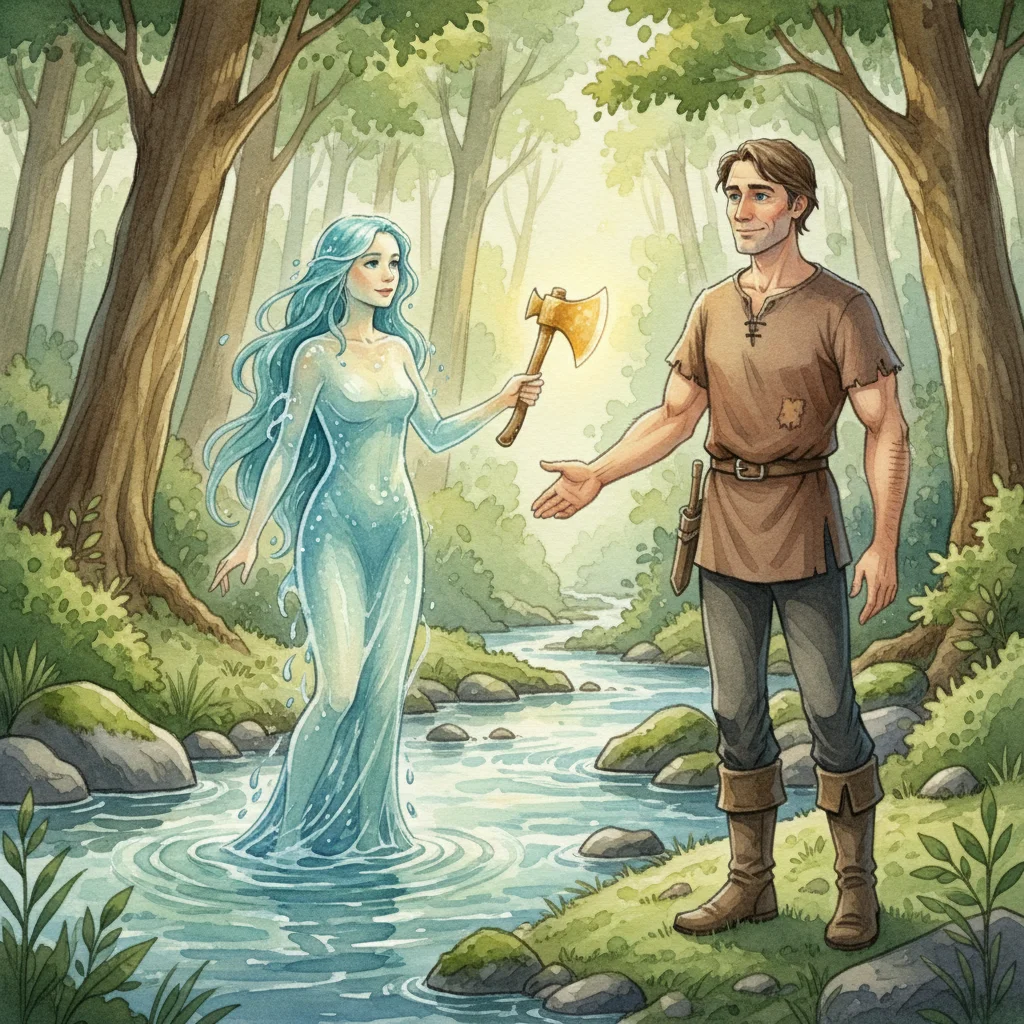 Illustration for: A Golden Axe