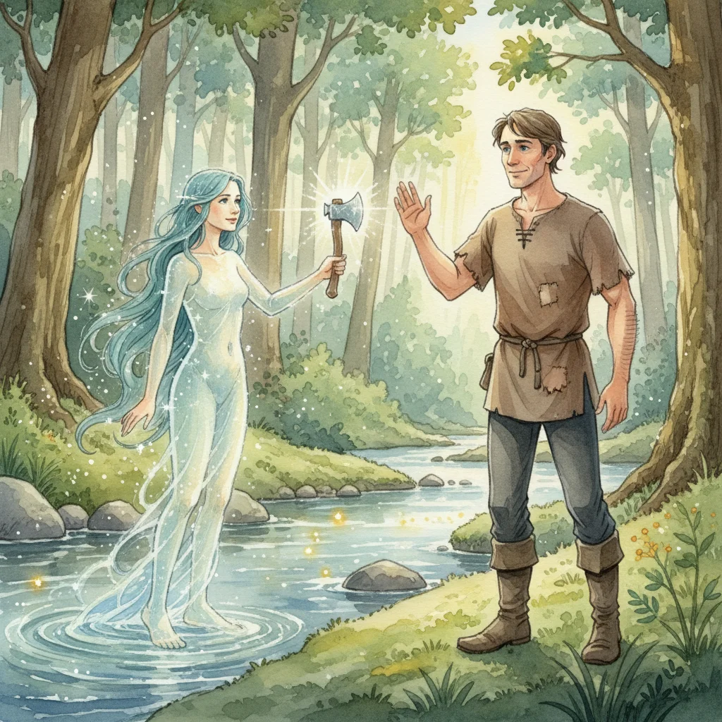 Illustration for: A Silver Axe