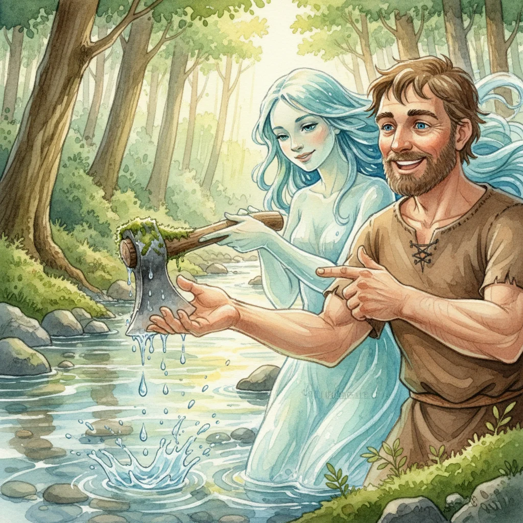 Illustration for: His True Axe