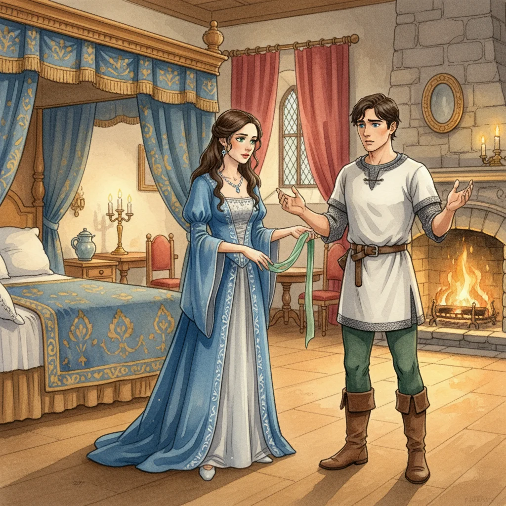 Illustration for: The Lady's Clever Test