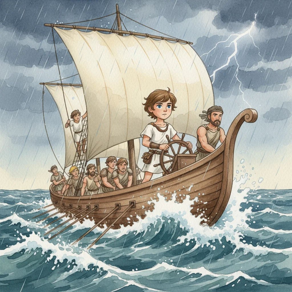 Illustration for: Sailing the Open Sea