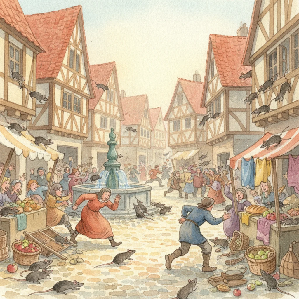 Illustration for: Hamelin Overrun by Rats