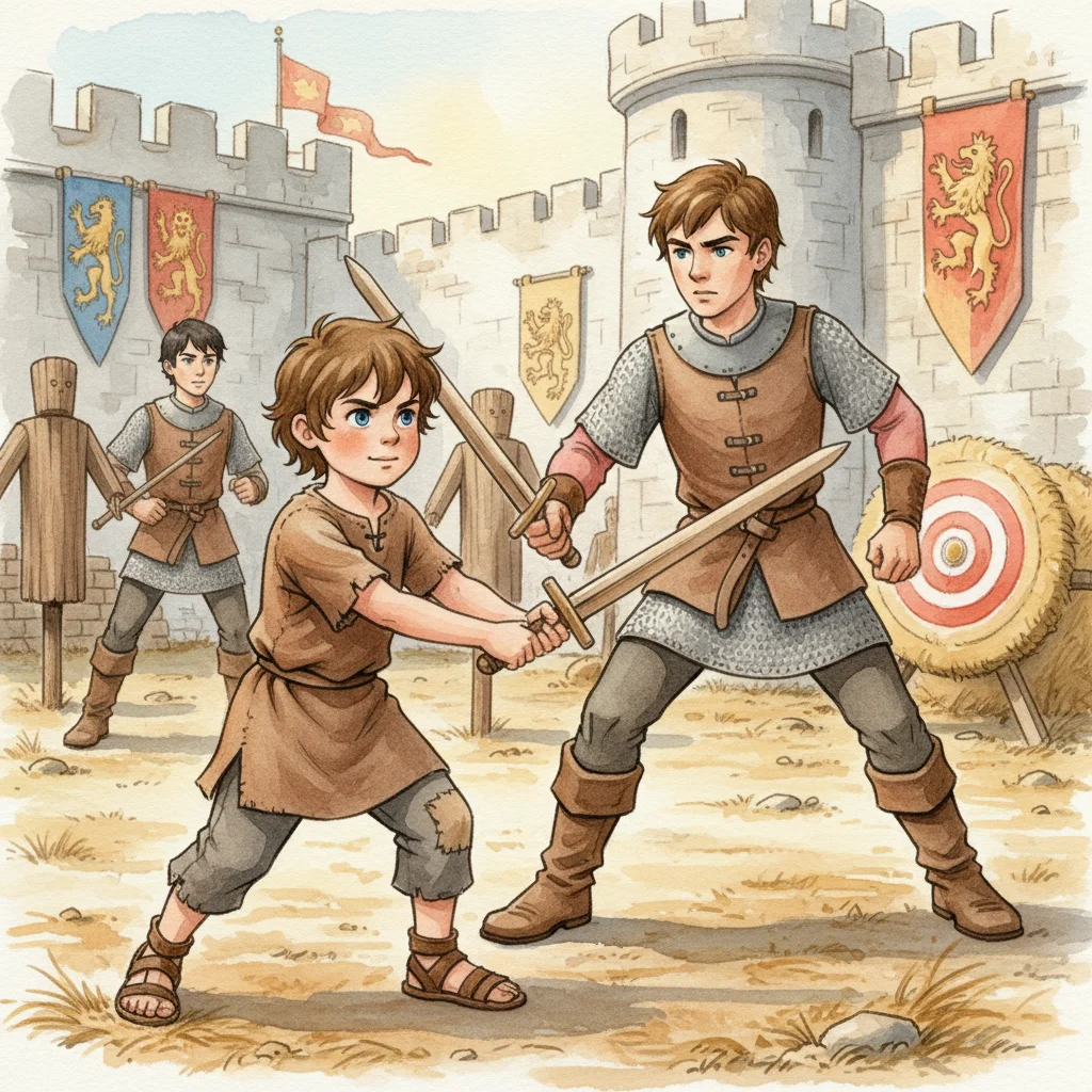 Illustration for: Knights in Training