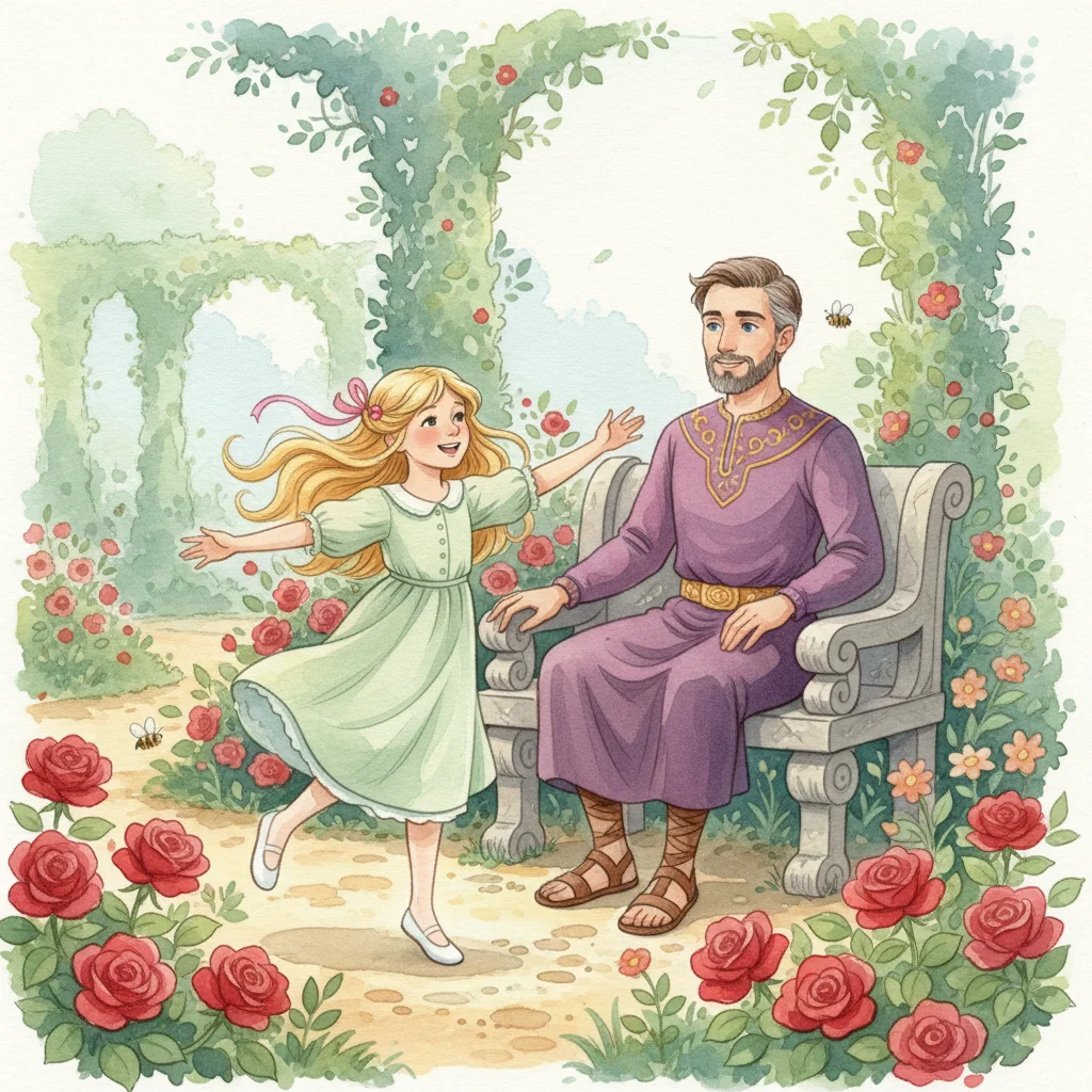 Illustration for: Marigold in the Garden