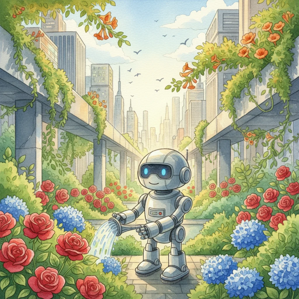 Illustration for: The Garden Flourishes