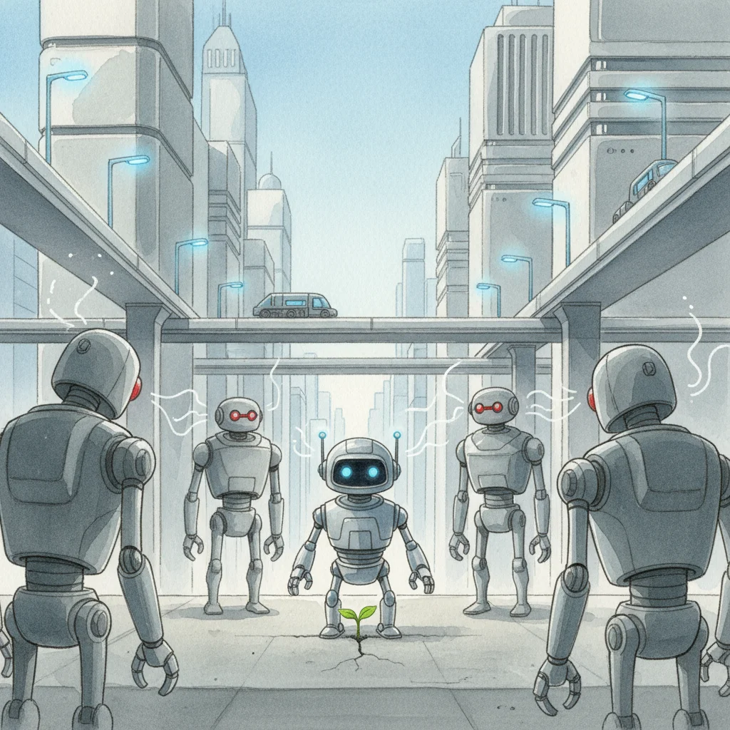 Illustration for: The Watchful Crowd