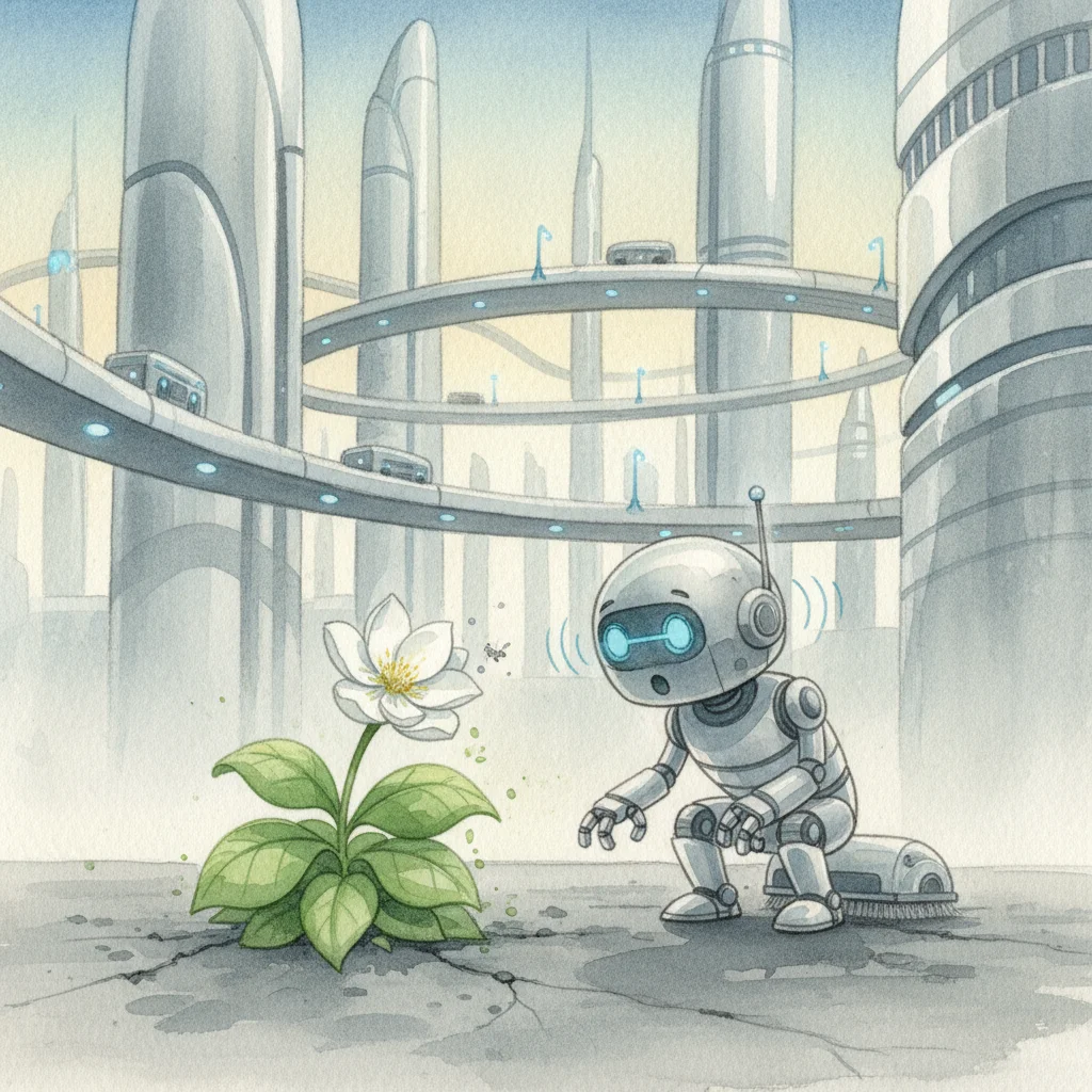 Illustration for: The First Flower