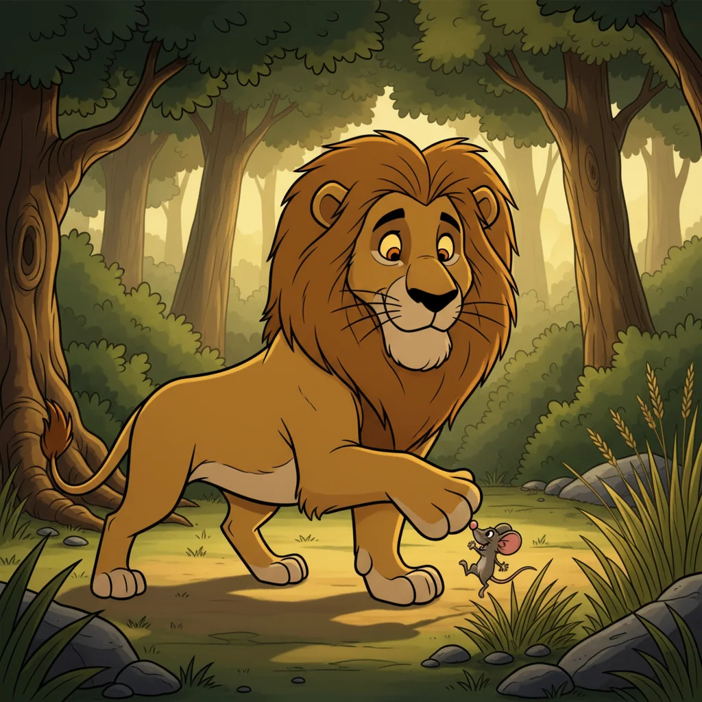 Illustration for: Mercy from the Mighty Lion