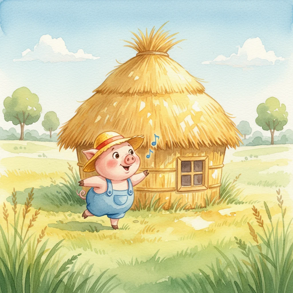 Illustration for: The First Pig's Bright Idea