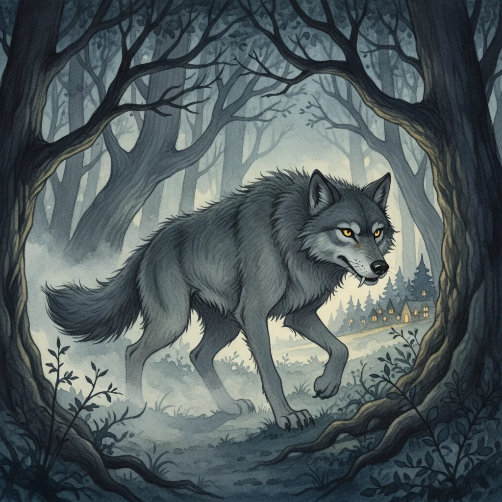 Illustration for: A Shadow in the Forest