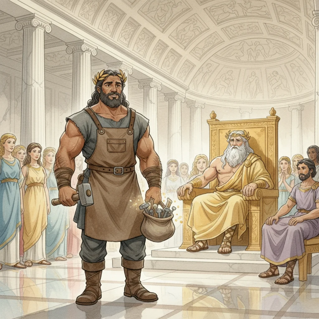 Illustration for: Hephaestus Arrives