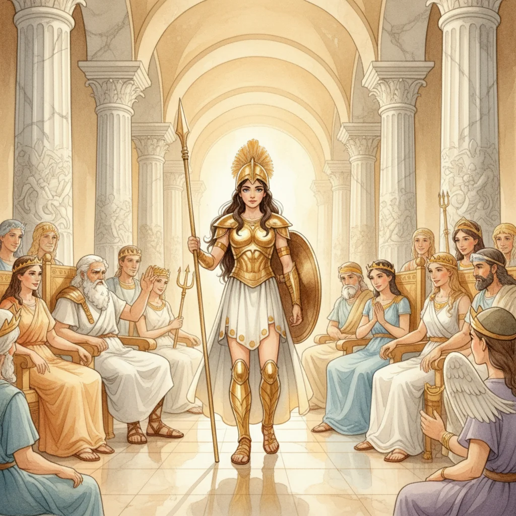 Illustration for: Awe on Olympus