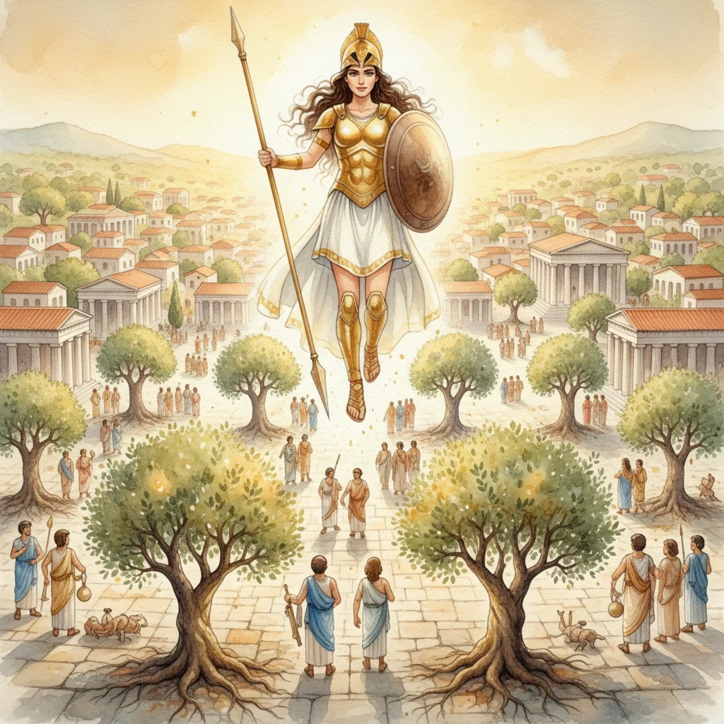 Illustration for: Athens' Chosen Guardian