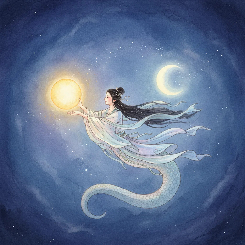 Illustration for: Setting the Sun and Moon