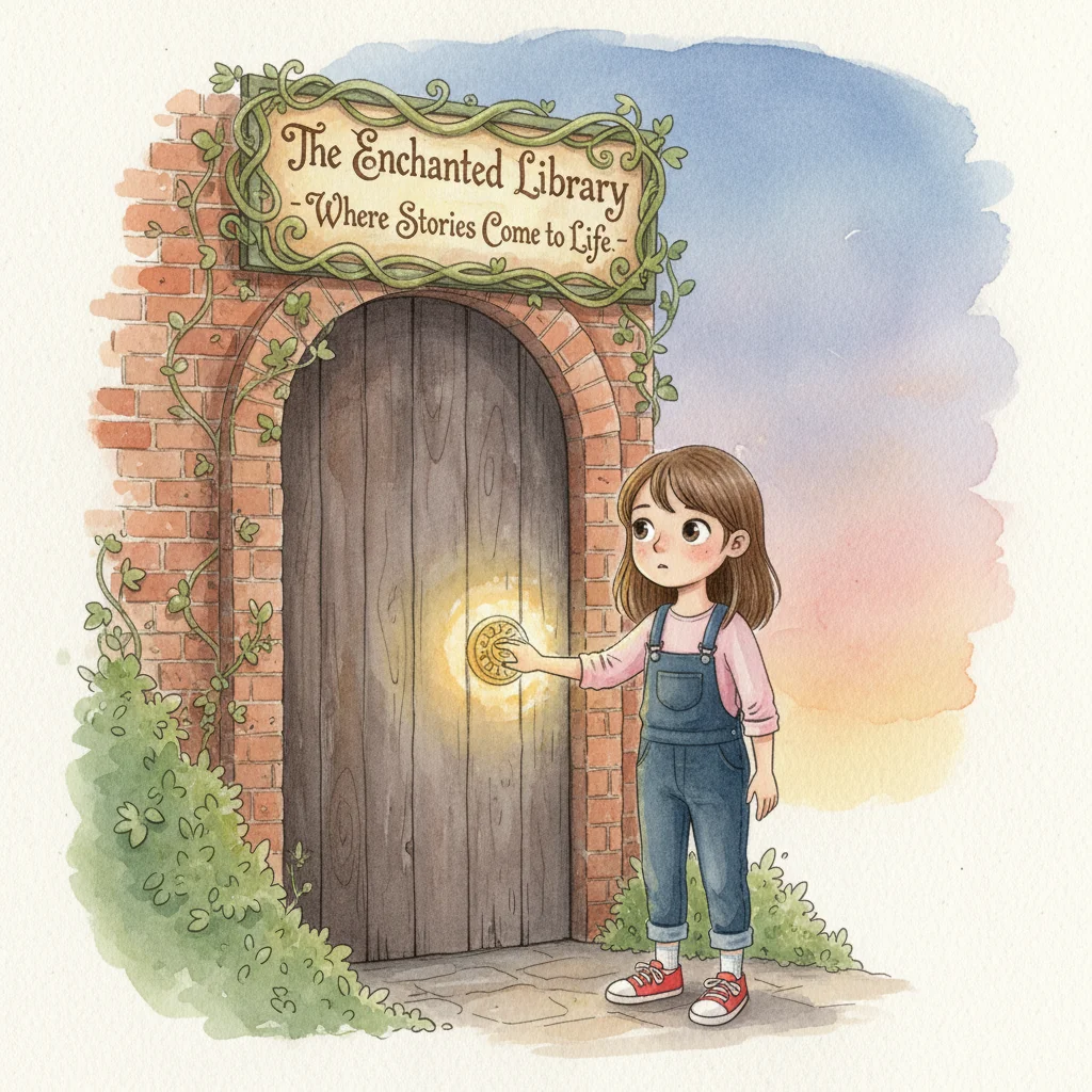 Illustration for: The Glowing Door