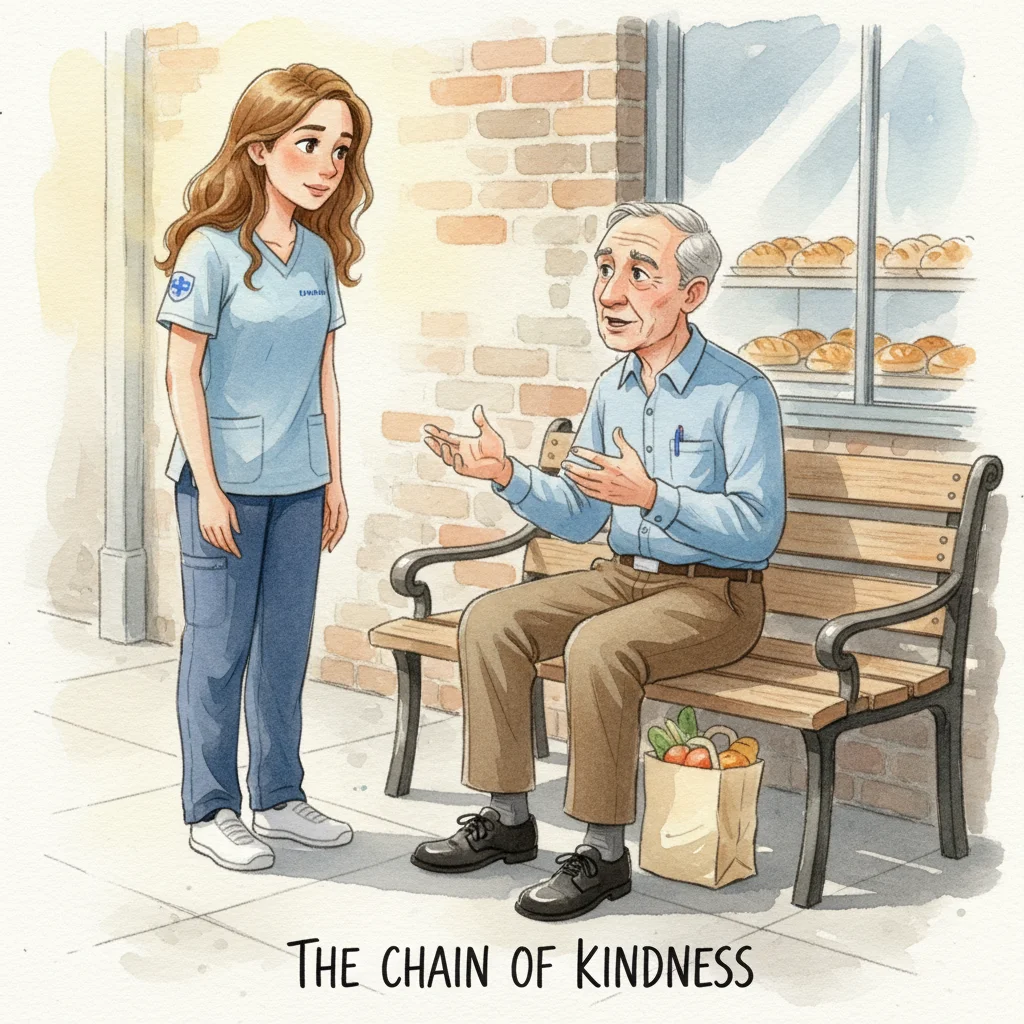 Illustration for: The Chain of Kindness