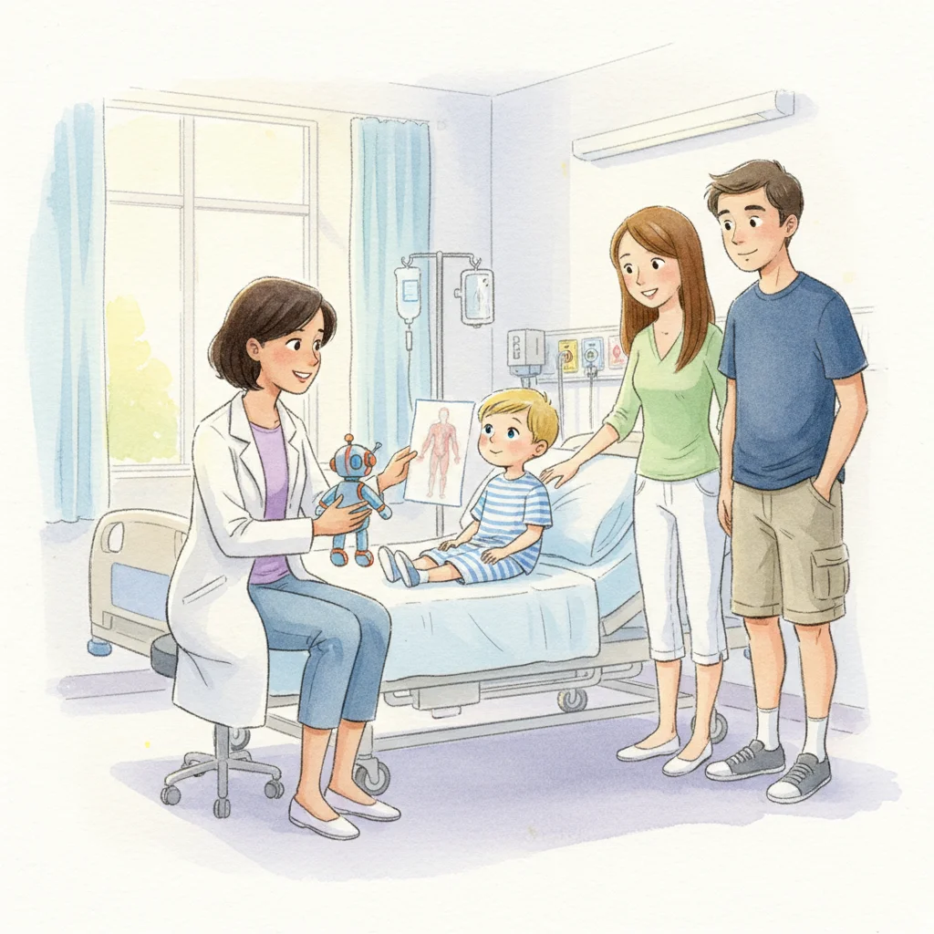 Illustration for: Dr. Martinez Helps Tommy