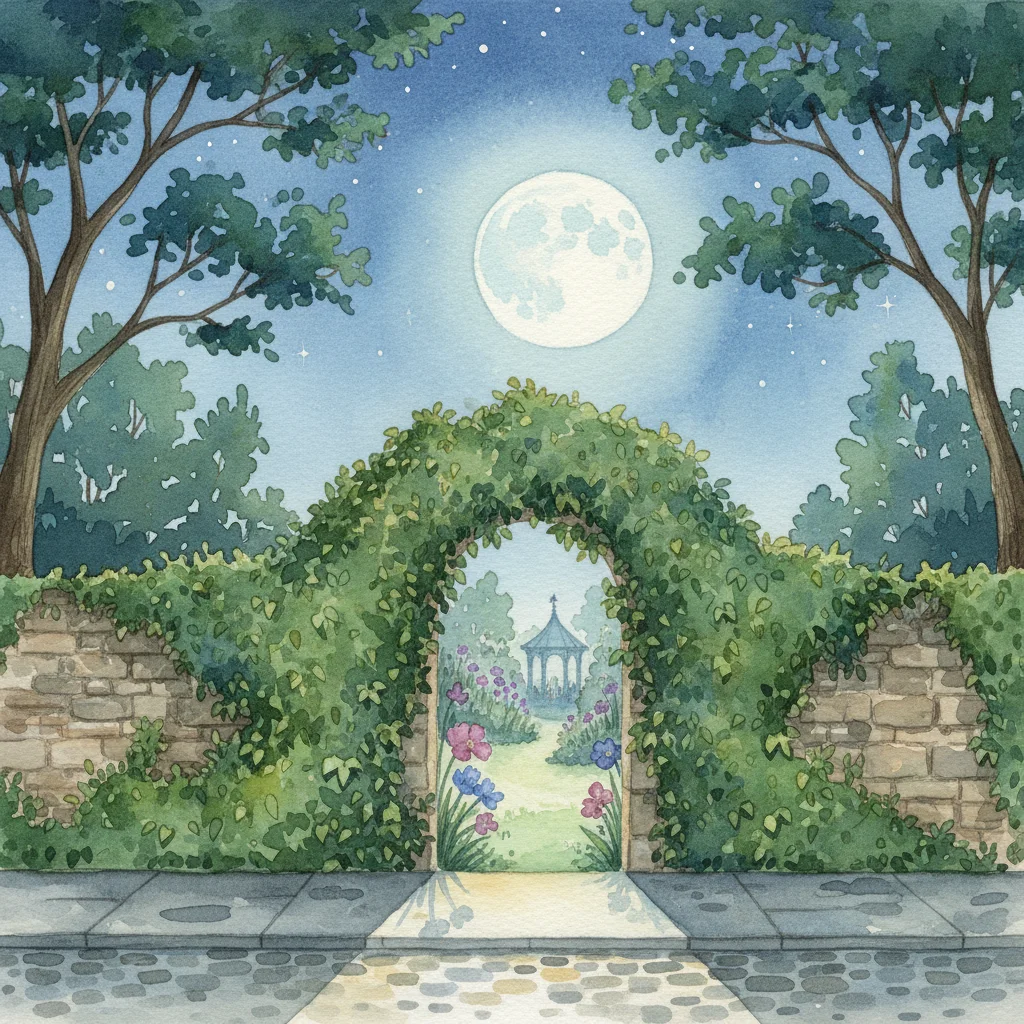 Illustration for: The Mysterious Garden