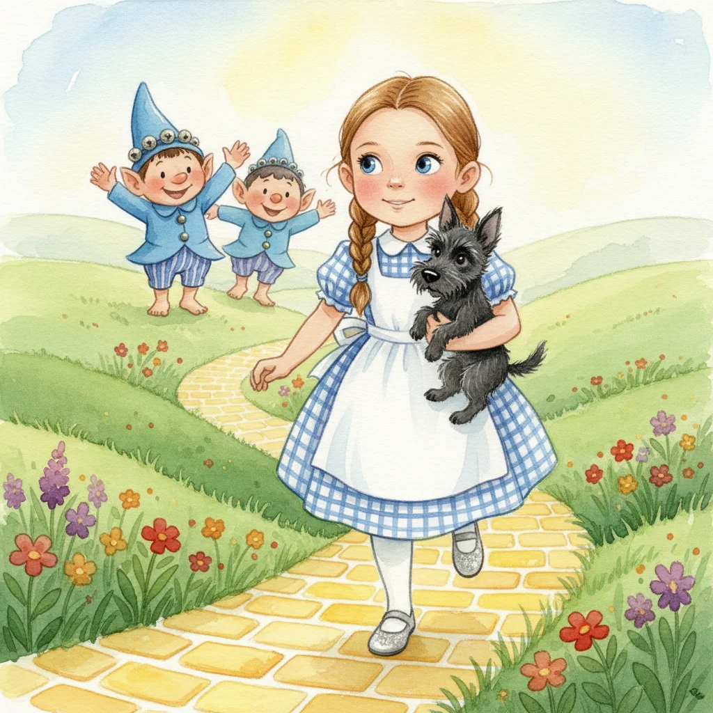 Illustration for: The Yellow Brick Road