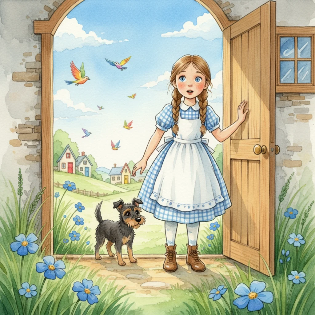 Illustration for: A Colorful New Land