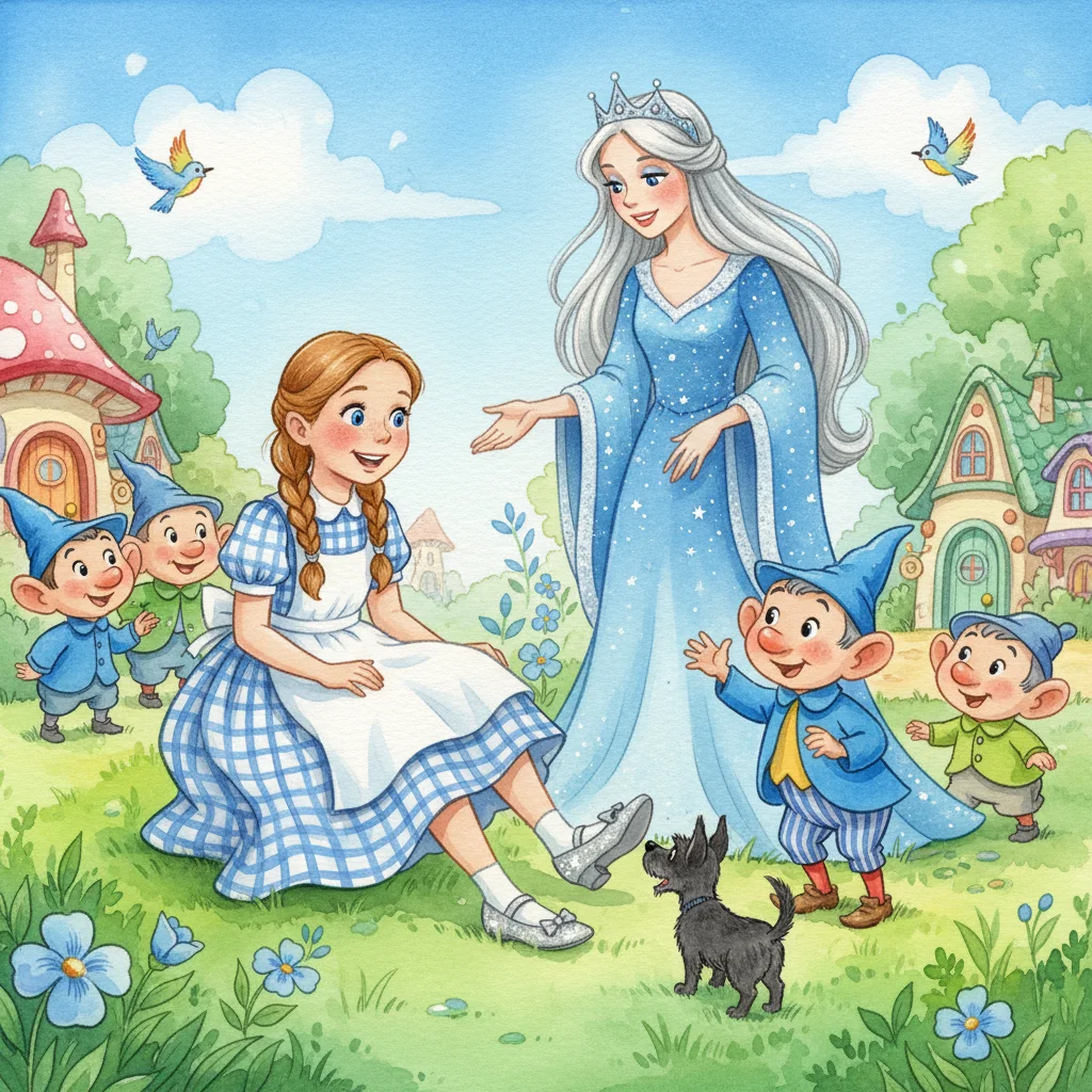 Illustration for: The Gift of Silver Shoes