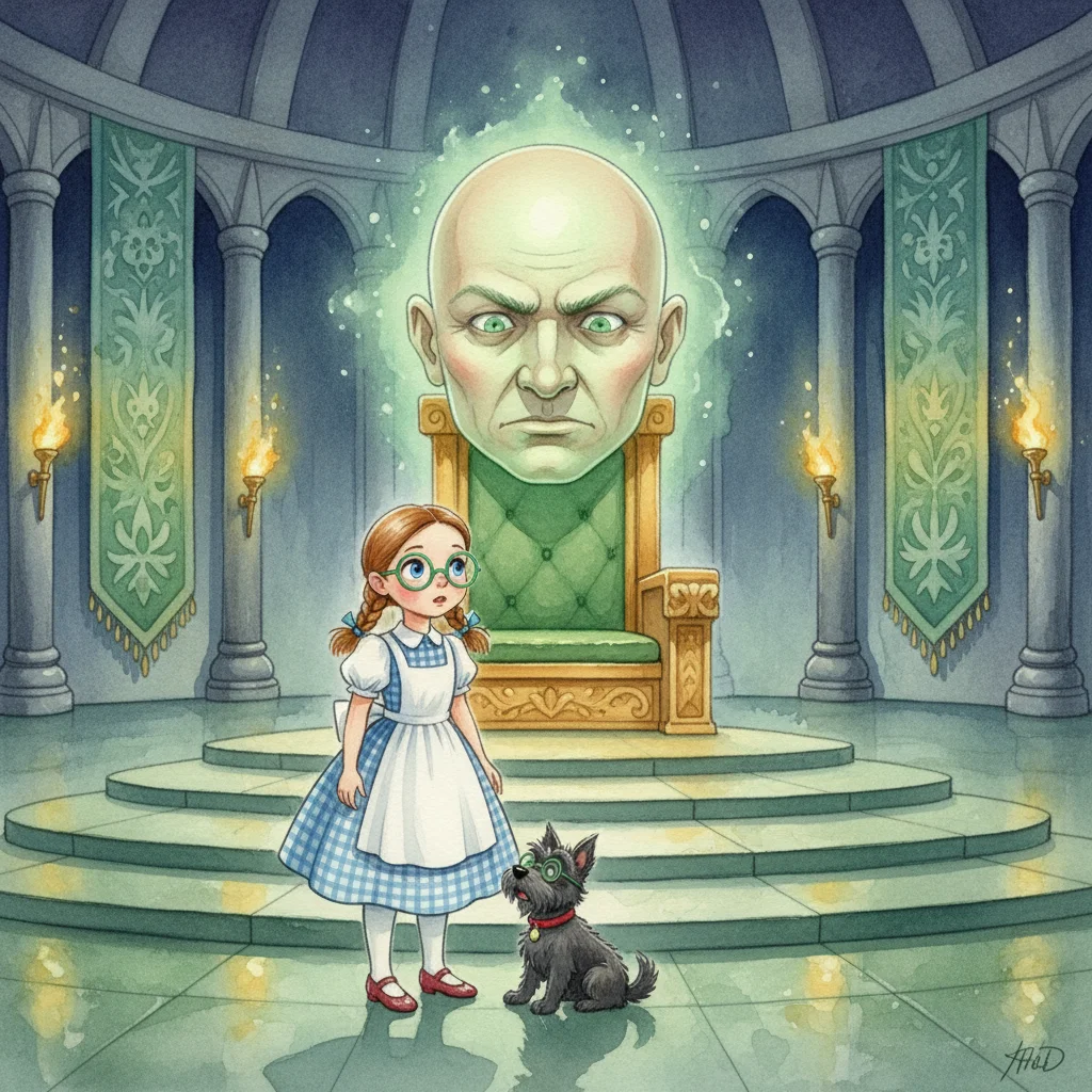 Illustration for: Dorothy Meets the Giant Head