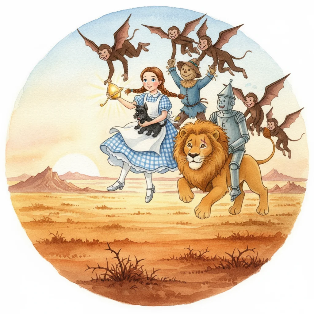 Illustration for: Calling the Winged Monkeys