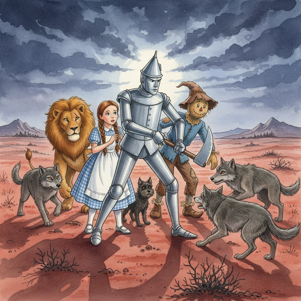 Illustration for: Battle with Fierce Wolves