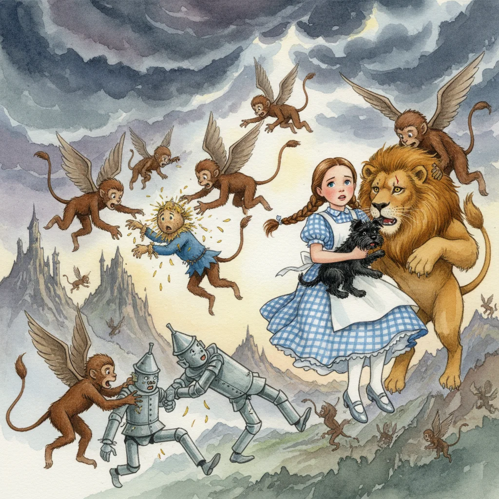 Illustration for: Winged Monkeys Descend