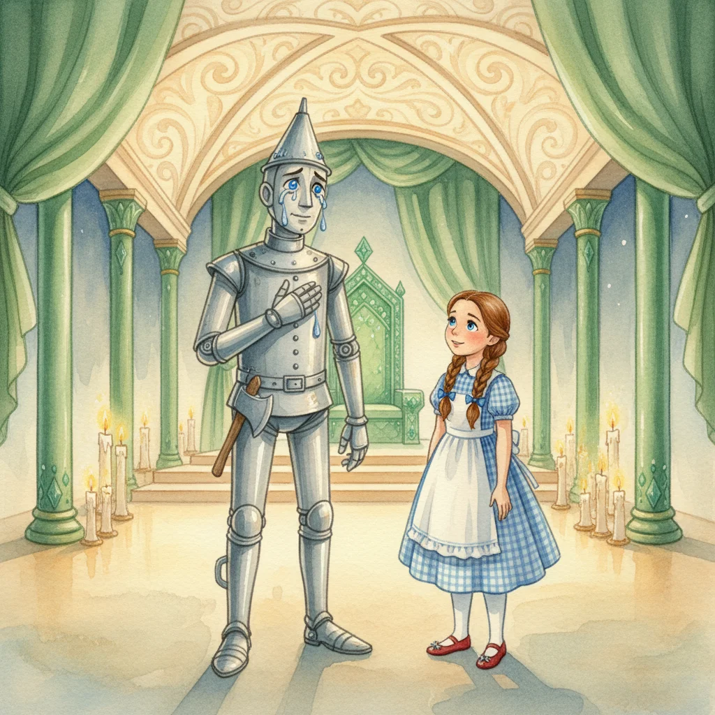 Illustration for: The Tin Woodman's Heart