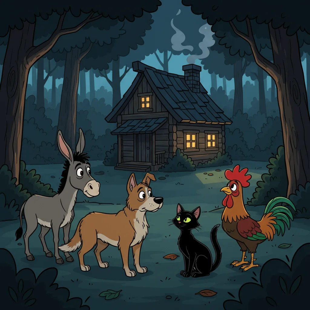 Illustration for: The Cottage in the Woods