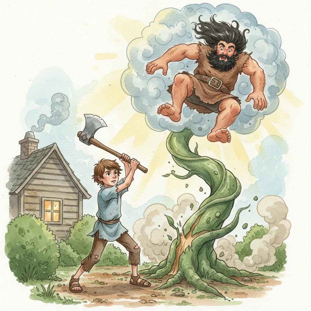 Illustration for: Chopping the Beanstalk