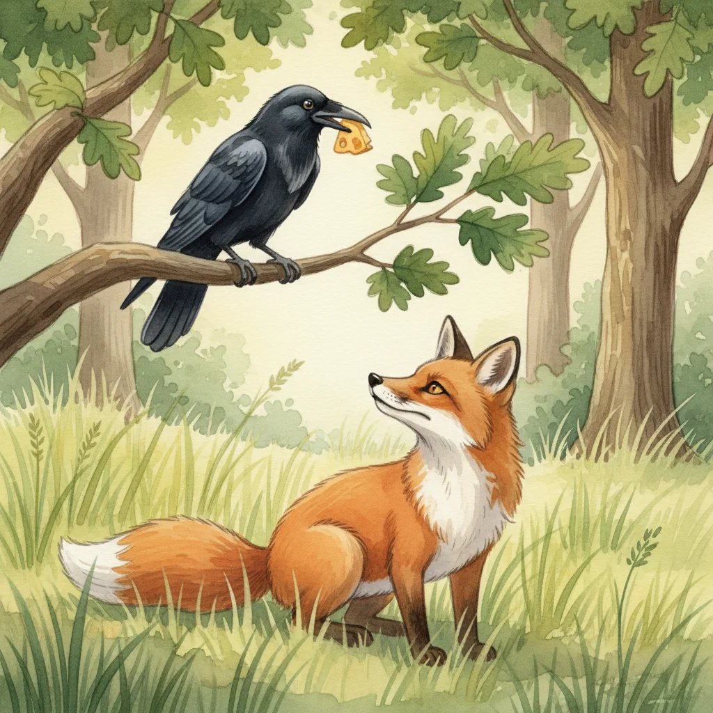 Illustration for: A Clever Fox Appears