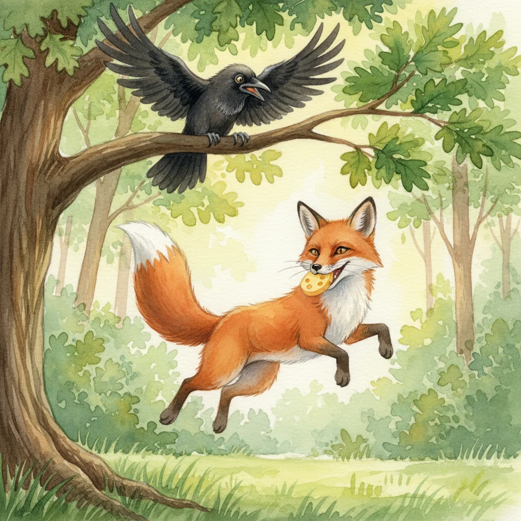 Illustration for: The Fox's Quick Grab