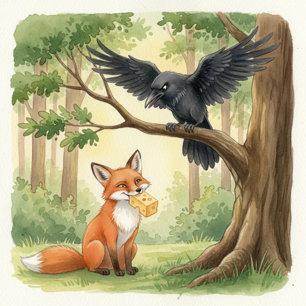 Illustration for: The Crow's Realization