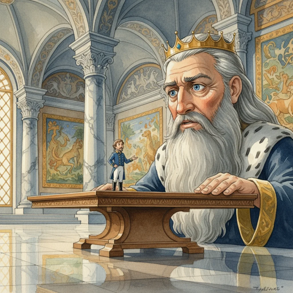 Illustration for: The King's Wise Questions