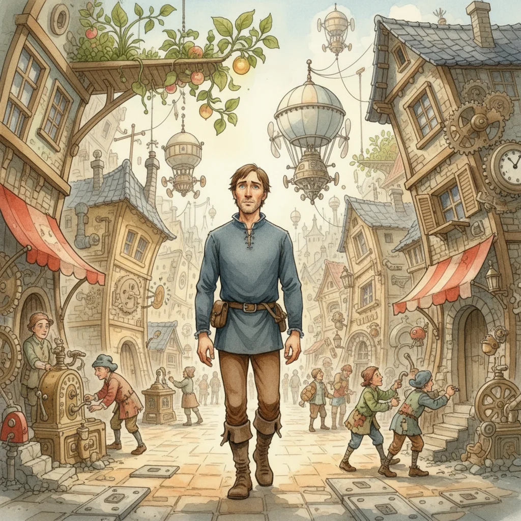 Illustration for: The City Beneath Laputa