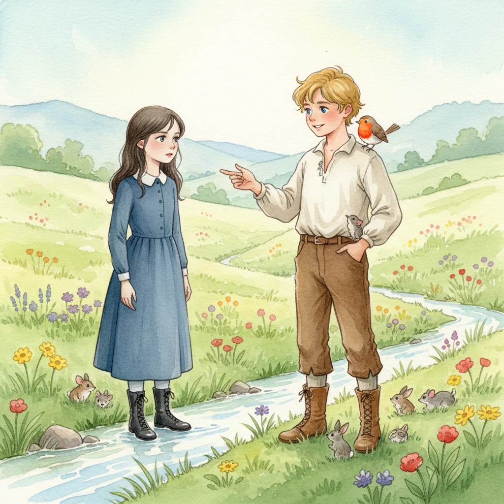 Illustration for: The Boy Who Spoke to Birds