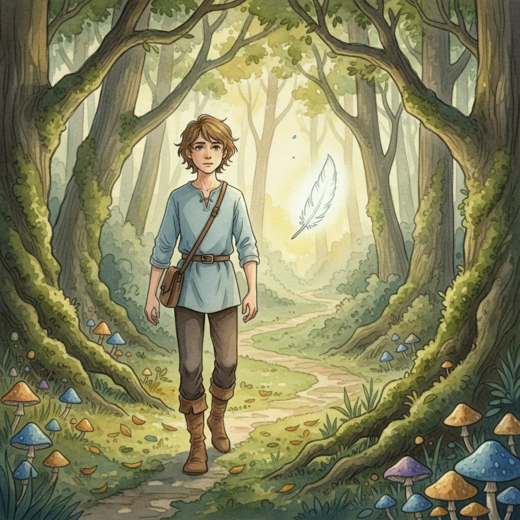 Illustration for: The Youngest Son Sets Out