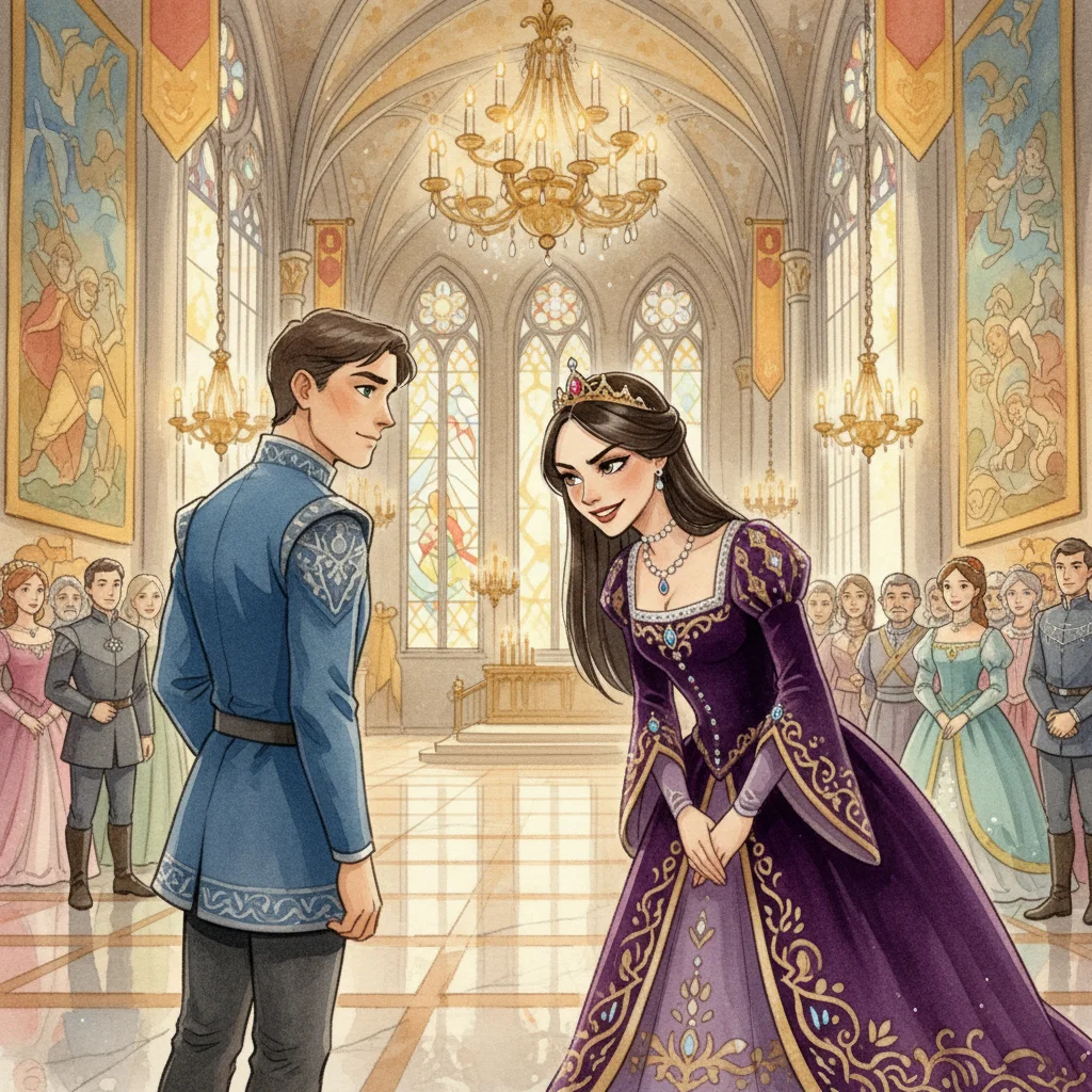 Illustration for: The False Bride at Court