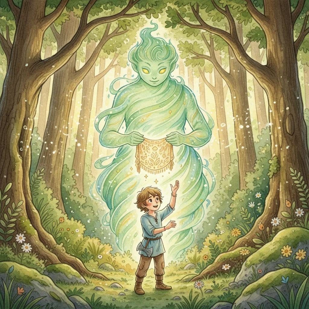 Illustration for: The Magical Cloth