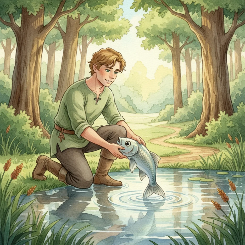 Illustration for: The Fish's Underwater Secret