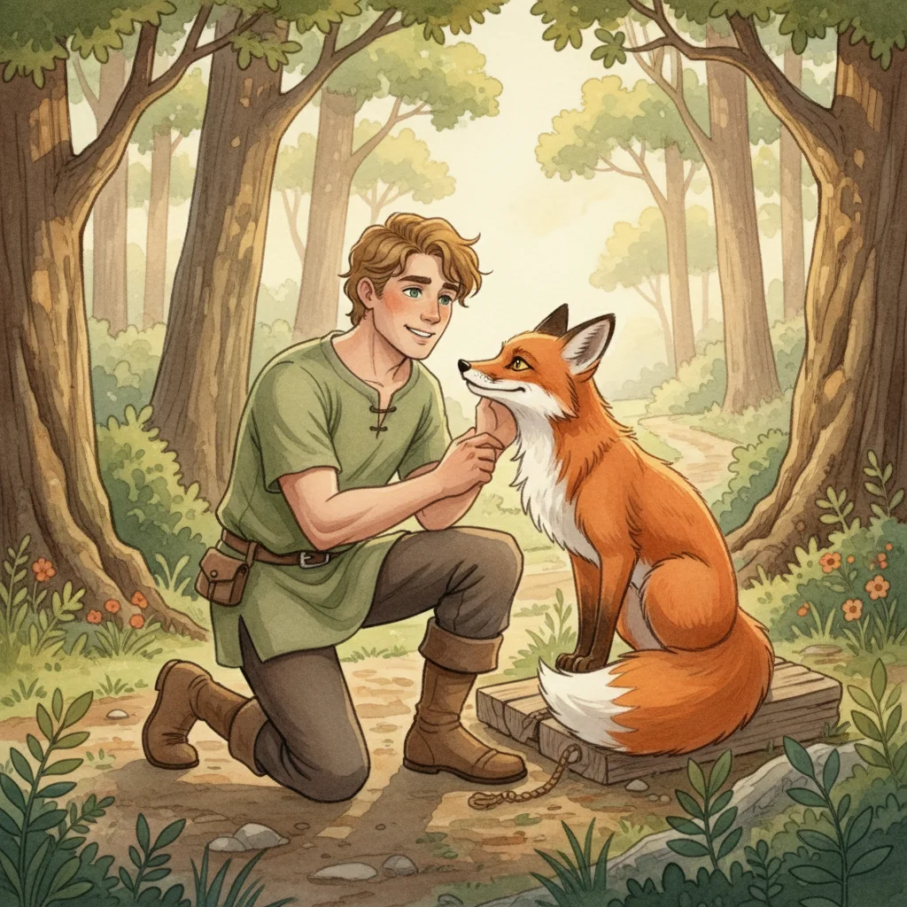 Illustration for: The Clever Fox's Plan