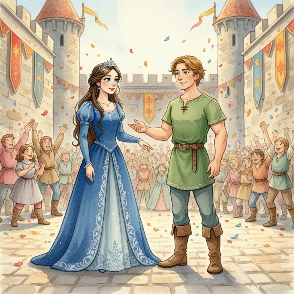 Illustration for: A Clever Match for the Princess