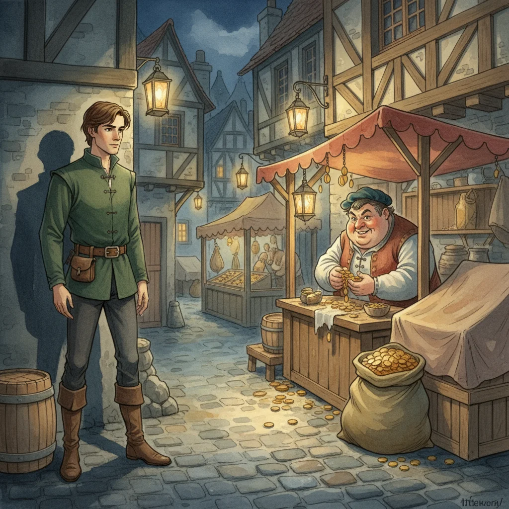 Illustration for: Helping Hand in the Shadows